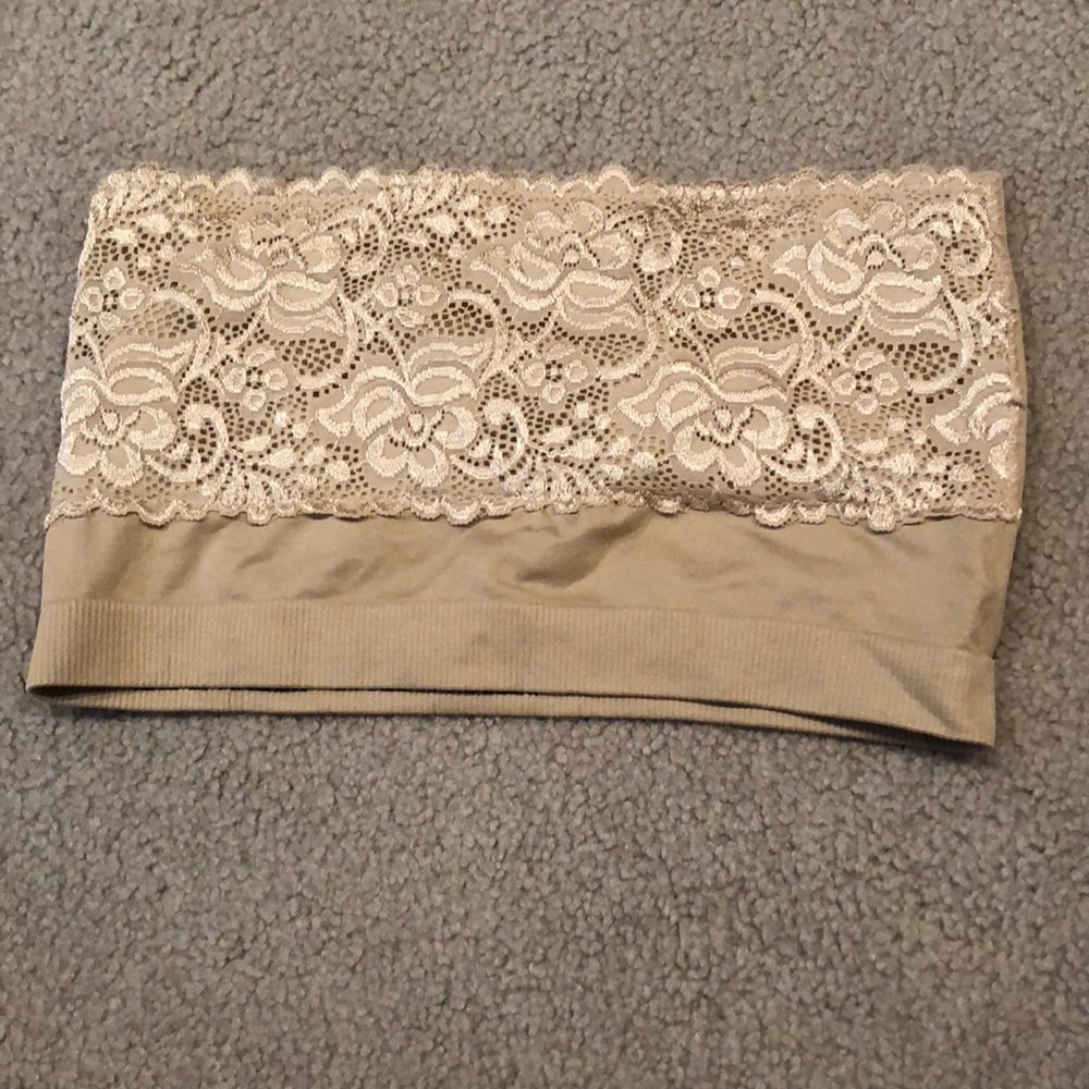 stretchy beige bandeau